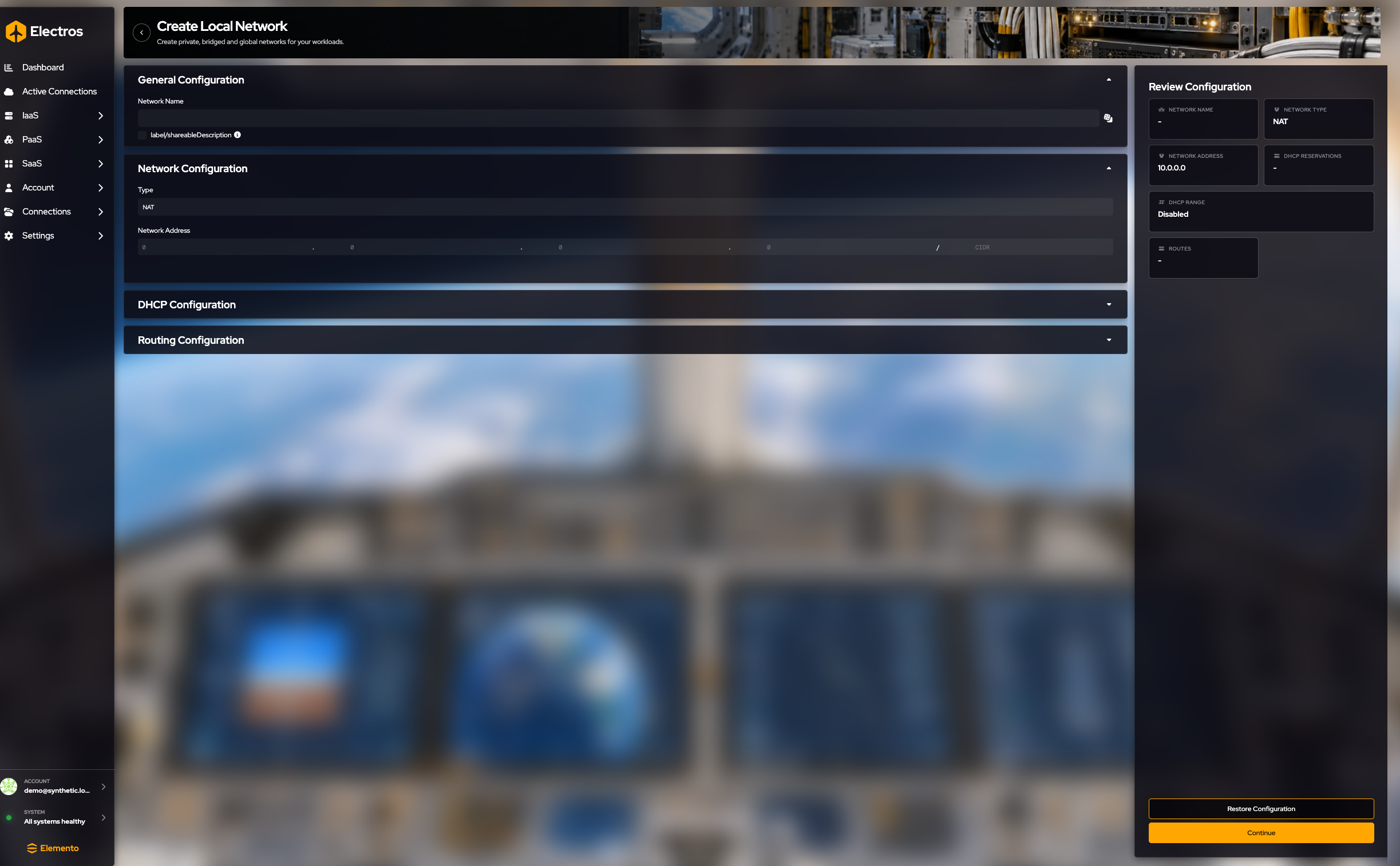 Local network form